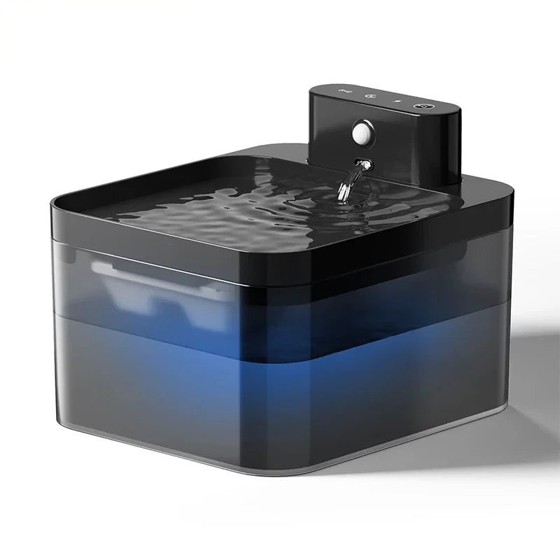 Fuente de Agua para Gatos ROJECO 2,2 L | Sensor Infrarrojo y Sin Cables